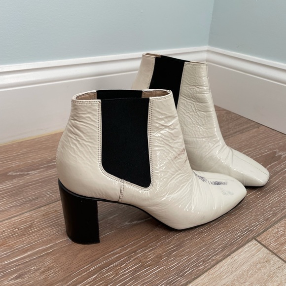 Rag and bone white patent leather booties - Picture 2 of 8